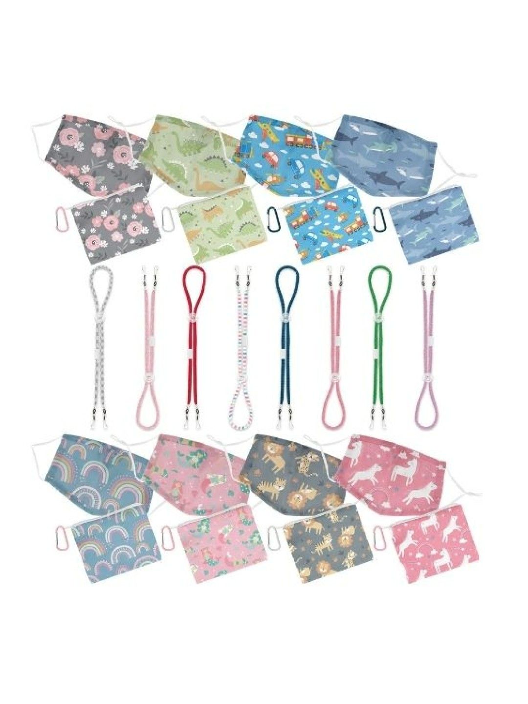 Stephen Joseph Adjustable Mask with Zipper Pouch edamama